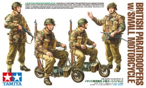 British Paratroopers Set w/Small Motorcycle Tamiya 35337