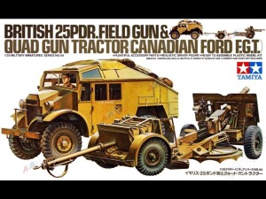 Tamiya 35044 Br.25PDR Gun Quad Tractor