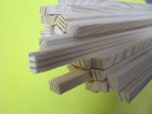 Listwa sosnowa - 15x15x1000mm