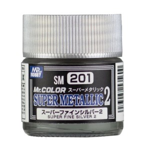 Mr.Color SM-201 SUPER METALLIC Super Fine Silver 2 - METALICZNY - 10ml