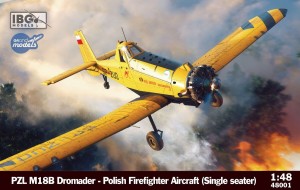 NEW! IBG 48001 PZL M18 B Dromader - Polish Firefigter Aircraft (Single Seater