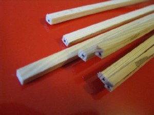listwa sosnowa 3x4 mm-100cm sosna